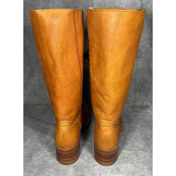 FRYE Boots Mens 9.5 Campus Boots Orange Sunrise Vintage 80s New With Tags - Picture 3 of 11